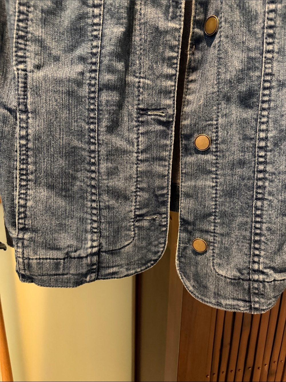 croft & barrow Blue Denim light Jacket - Picture 4 of 5